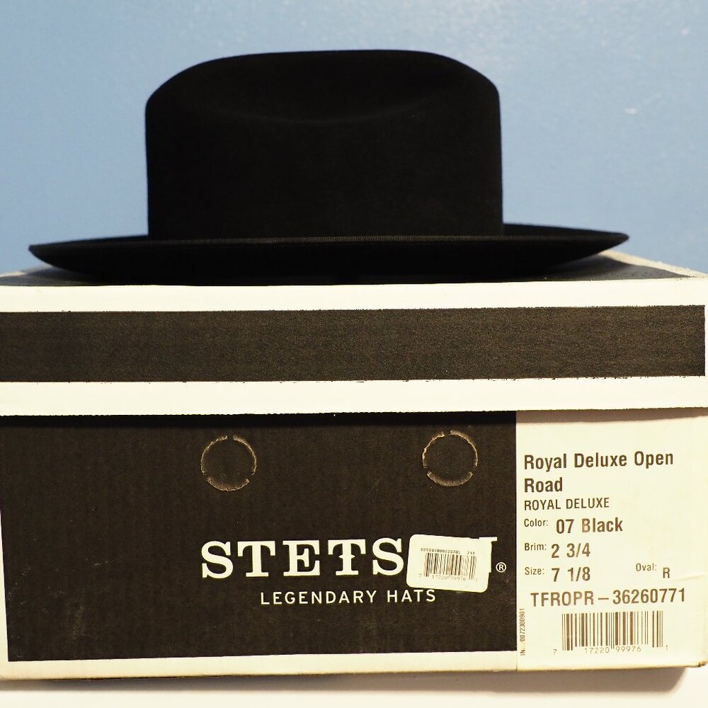 Stetson Open Road Royal Deluxe Black 7 1/8